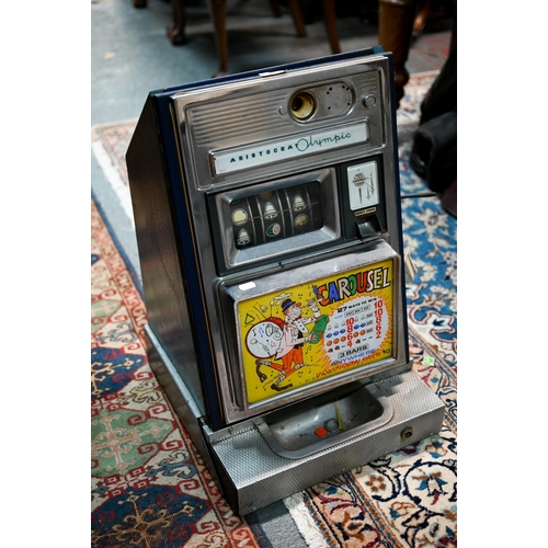 1270 - A vintage Aristocrat Olympic 'Carousel one-armed bandit' (fruit machine