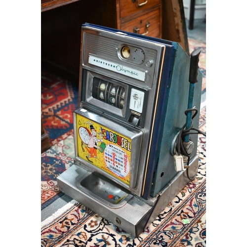 1270 - A vintage Aristocrat Olympic 'Carousel one-armed bandit' (fruit machine