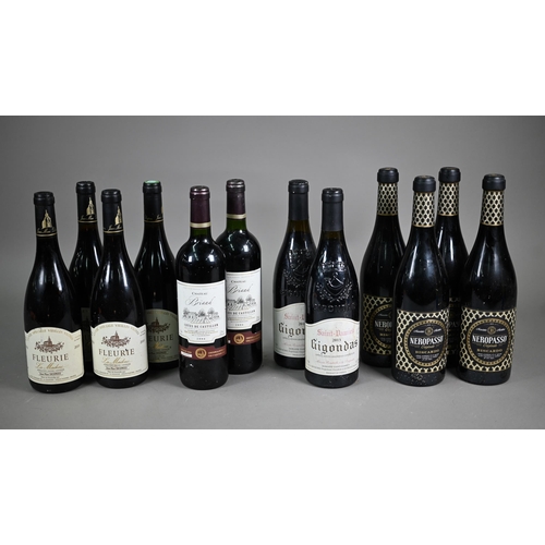 1311 - Twelve bottles of red wine - four bottles of Biscardo, Neropasso originale, Rosso Veneto, Italy, 201... 