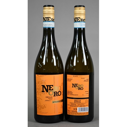 1312 - Twelve bottles of Nero ore, Grillo Sicilia, Italy, 2021 - all well-stored/cellared, no warranty... 