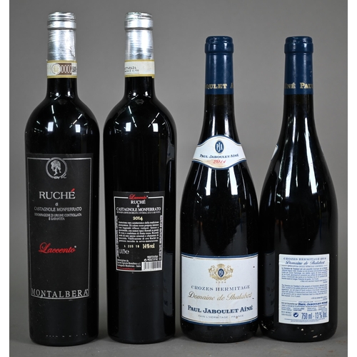 1313 - Seven bottles of Crozes Hermitage, Domaine de Thalabert, France, 2014 to/w five bottles of Ruch&eacu... 