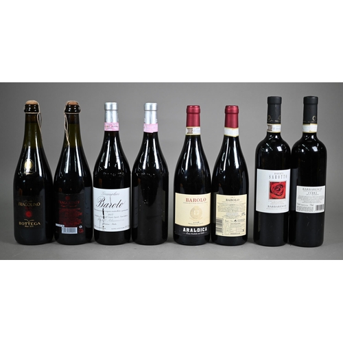 1335 - Twelve bottles of red wine including three bottles of Araldica, Barolo, Italia, 2016; two bottles of... 