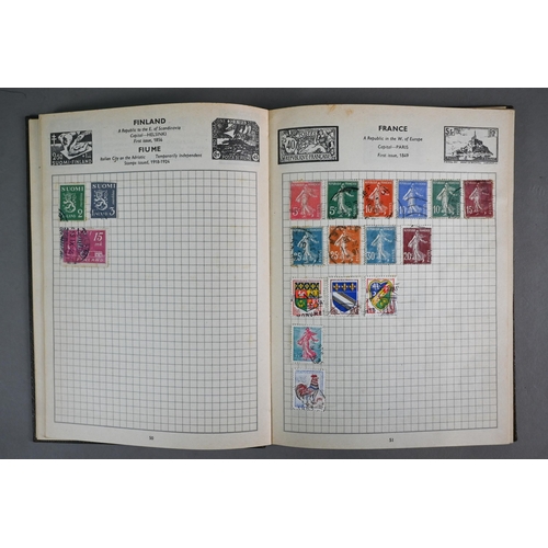 1072 - Five albums of Victorian and later British Empire and Foreign postage stamps, to/w an album of Railw... 