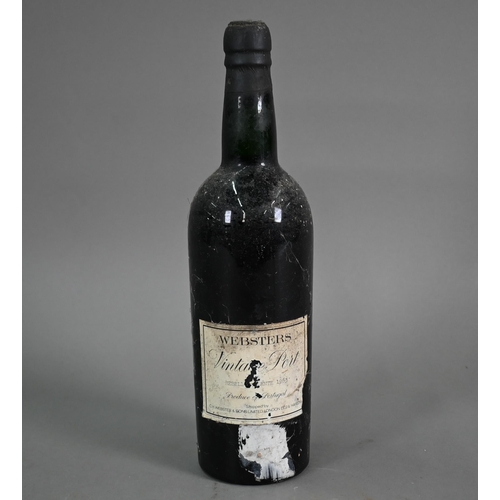 1336 - A bottle of Websters Vintage Port, 1963, no warrantly offered as to condition/drinkability