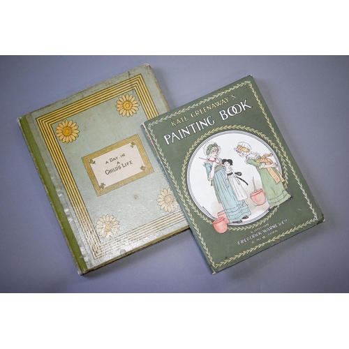 990 - Kate Greenaway - two vols - 'A Day in a Child's Life' and 'Painting Book' 8vo (2)