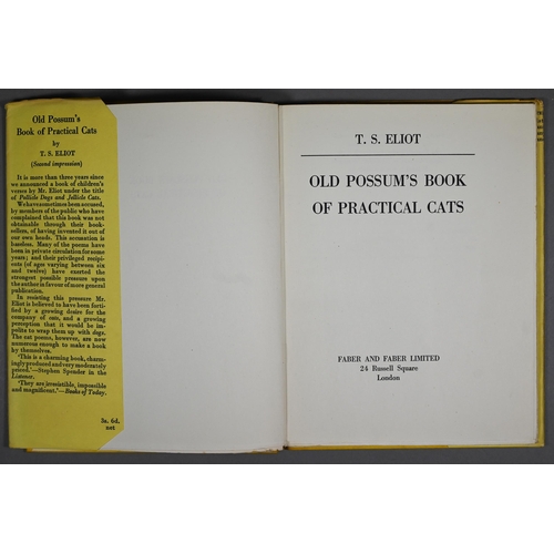 990A - Eliot T S - 'Old Possums Book of Practical Cats', 2nd Impression 1939 d/w