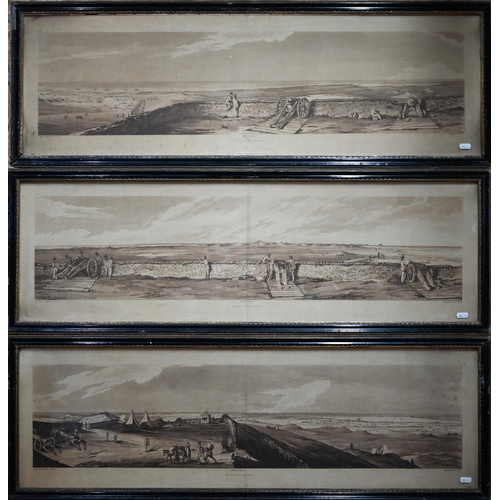 807A - A set of three Alexandria engravings published by Thompson of Newport Street, London, 1804, 30 x 97 ... 