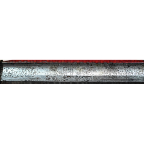 1062 - A Victorian Royal Field Artillery officer's sword by Henry Wilkinson, with 84 cm etched blade and br... 