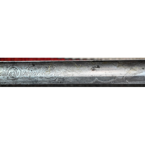 1062 - A Victorian Royal Field Artillery officer's sword by Henry Wilkinson, with 84 cm etched blade and br... 