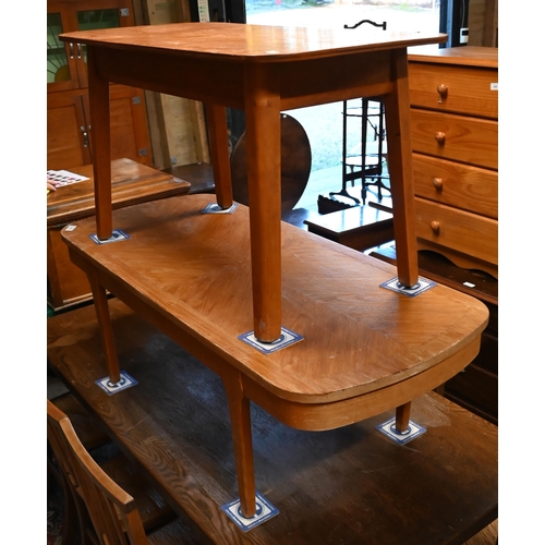 222 - Two (differing) mid-century teak coffee tables (2)