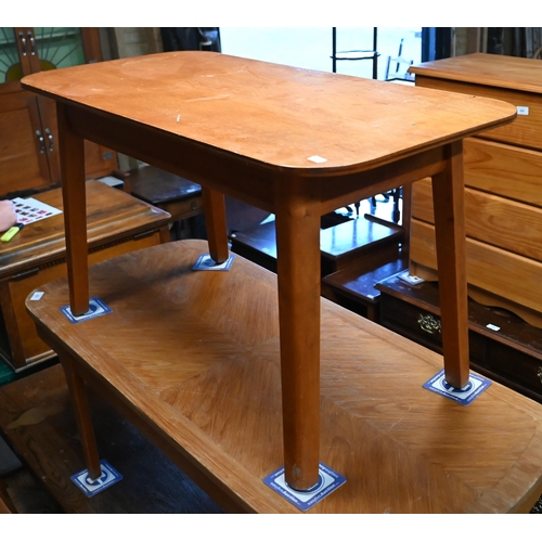 222 - Two (differing) mid-century teak coffee tables (2)