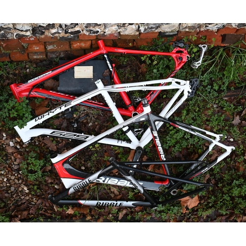 244 - Four various carbon fibre bicycle frames, Whyte 629; Ribble (2); Specialized, all frame only and as ... 