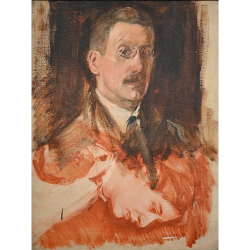 254 - Alexander Roche (1861-1921) - 'Self Portrait', oil on canvas, 60 x 45 cm, ex Christie's 06/03/03