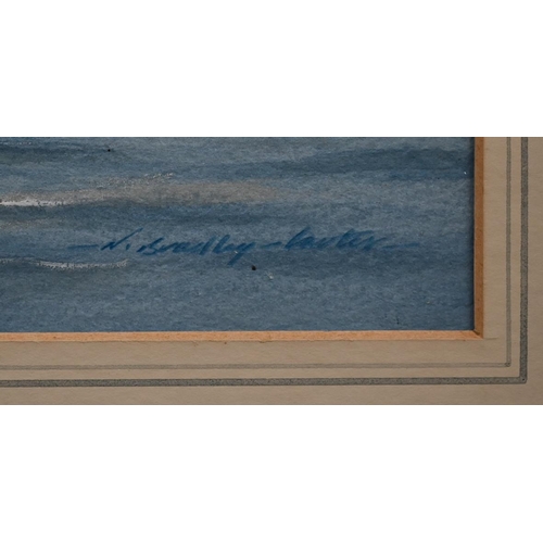 274 - W Bradley-Lowes? - Fishing boat, watercolour, signed, 21.5  29 cm (no glass); R Horner, pen and... 