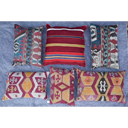 330 - Six various kelim cushions (6)