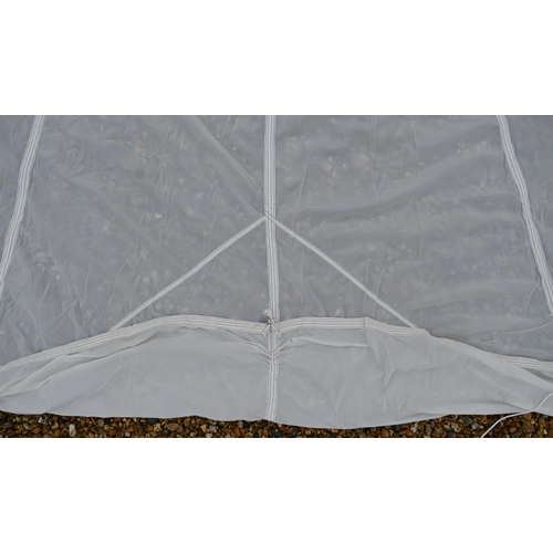 502 - A military issue parachute canopy approx 6.5m diam (some losses at rim), not for use - suitable as s... 