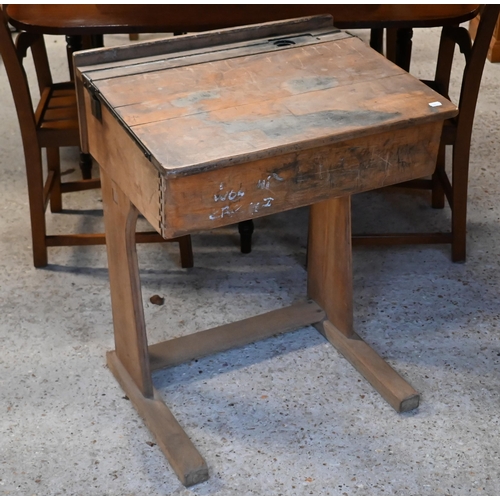 537 - # A vintage school desk