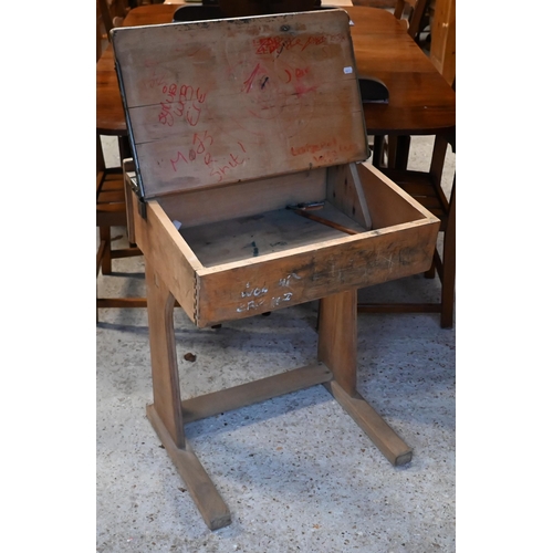 537 - # A vintage school desk