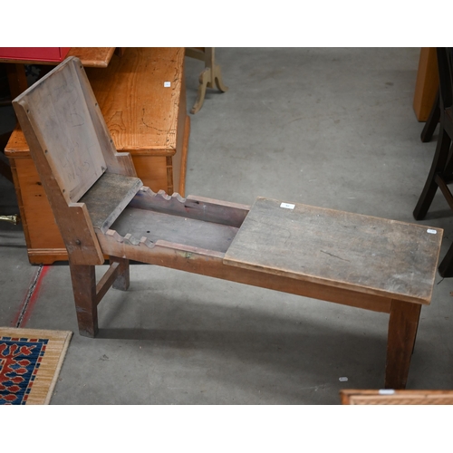 79 - A vintage Windsor & Newton, London hardwood 'donkey' bench easel