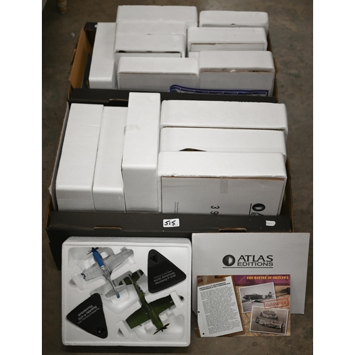 497 - Sixteen Atlas Editions boxed twin fighter-plane packs (32 models)