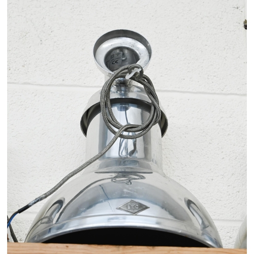 442 - A set of four 'BTC' chrome original Time pendant lights, 25 cm diam (4)