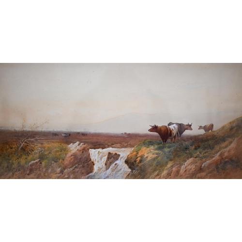 300 - Mixed pictures including two Norton Willis watercolour studies of cattle, Don Brown watercolour land... 