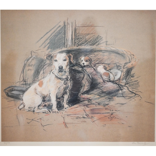 313 - After Nora Howarth - limited edition print of terriers numbered 335/500 pencil signed to right margi... 