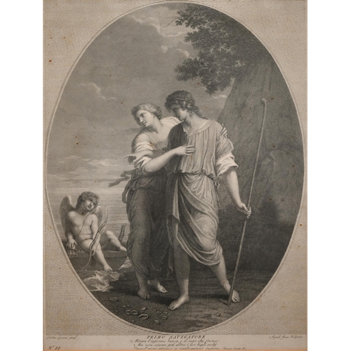 317 - A set of four Italian allegorical engravings after Giovanni Volpato, 41 x 31 cm (4)