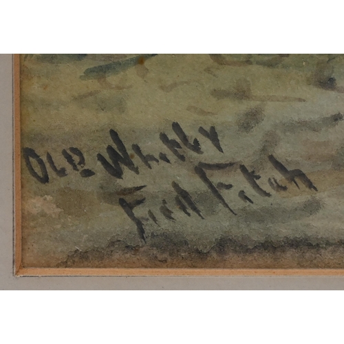 325 - Fred Fitch - 'Old Whitby', watercolour, signed and dated lower left, 29.5 x 26 cm