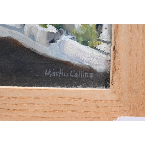 337 - Martin Collins - 'Exhibit No 5 St Ives, Love Lane', oil on board, signed lower right, 24.5 x 19 cm t... 