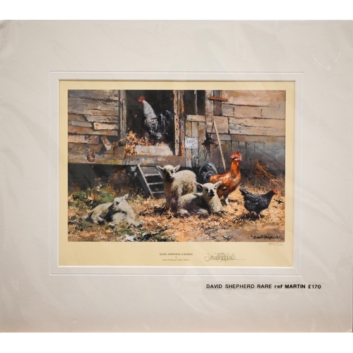 341 - After David Shepherd - 'Eggs, Sixpence a dozen', limited edition print numbered 244/1500, pencil sig... 