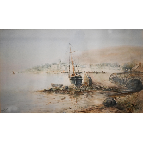 346 - Fred Fitch - 'Dunoon on Clyde', watercolour, signed lower right, 31 x 52 cm