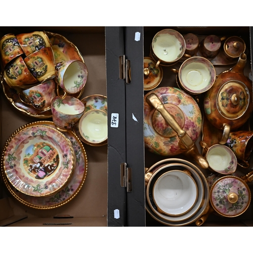 378 - A quantity of Baron pottery 'Atchin Tan' pattern dinner/tea wares (2 boxes)