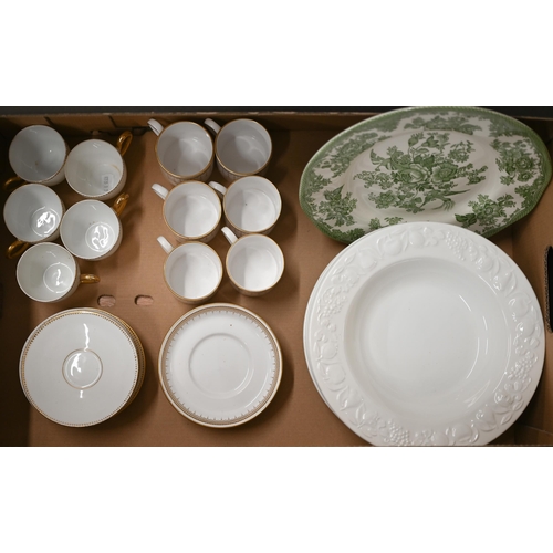 382 - A set of six Spode 'Queen's Gate' coffee cans and saucers to/w various continental ceramic tableware... 