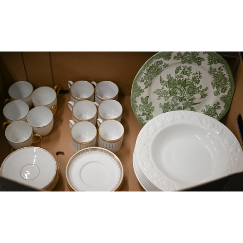 382 - A set of six Spode 'Queen's Gate' coffee cans and saucers to/w various continental ceramic tableware... 