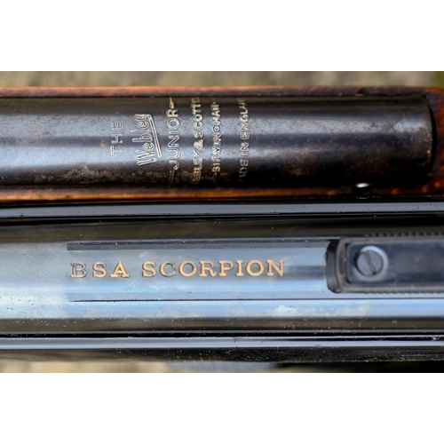 486 - A BSA Scorpion .22 air pistol to/w a Webley Junior .177 air rifle (2 -a/f)