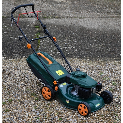 125B - A BMC Lawn Racer 460 four-stroke petrol mower (2017 model) with grass box