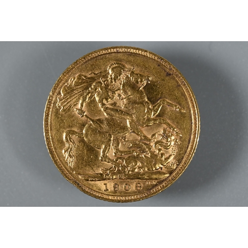 246 - An Edward VII gold sovereign, dated 1908