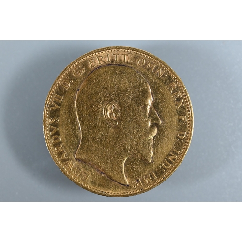 246 - An Edward VII gold sovereign, dated 1908