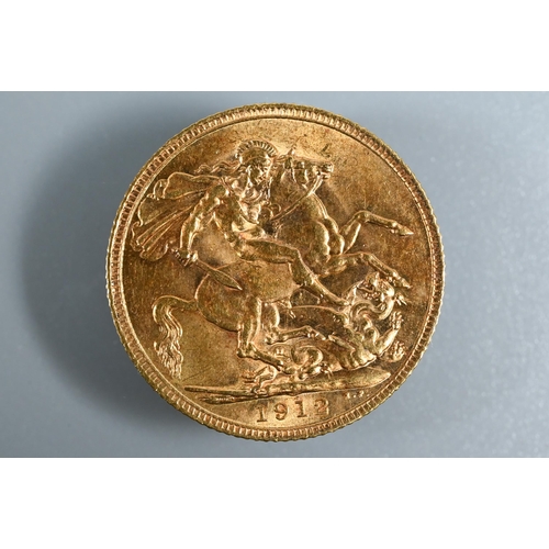 247 - A George V gold sovereign, dated 1912