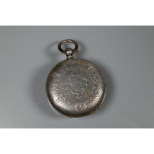 305 - Barwise, London, a Victorian silver / silver-gilt half hunter pocket watch, no. 2753, key wind movem... 