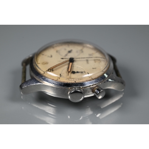 313 - A gentlemans Birks stainless steel wristwatch, the champagne dial with Arabic numerals, subsidiary s... 