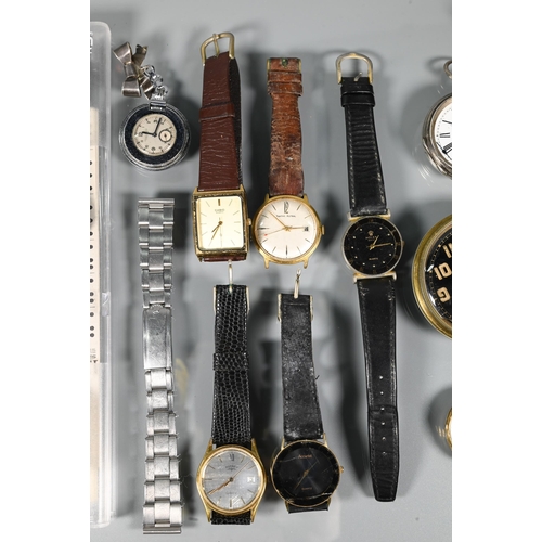 323 - Three vintage Swatch watches, boxed and a/f to/w an Ingersoll 8-day car clock; a Smiths Astral wrist... 