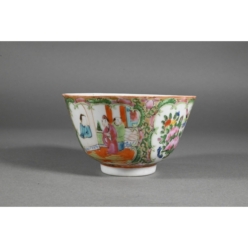 370 - A collection of 19th century Chinese Canton famille rose ceramics including six teacups, nine saucer... 