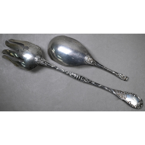 51 - An Edwardian silver stirrup, Charles Horner, Birmingham 1901, to/w a George III pair of sugar tongs,... 
