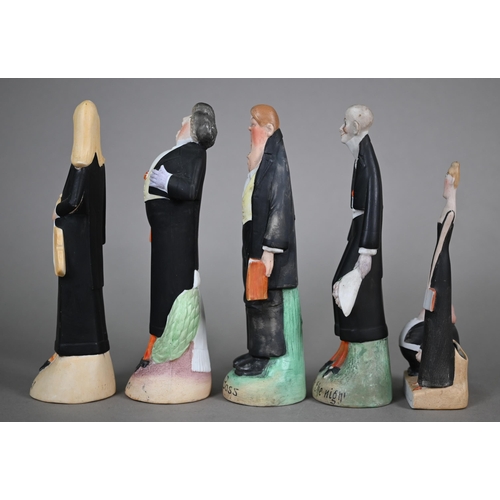 565 - Five Schafer & Vater (Germany) bisque 'concert' figures - Mr Bass, Mr Tenor, The Violinist, Toni... 