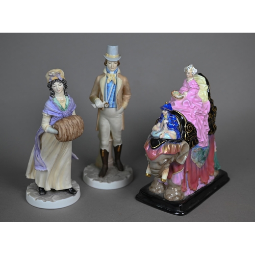 570 - A Royal Doulton Classics ltd ed. figure Princess Badaura HN4179 no. 9/500, 19 cm high, to/w two Roya... 