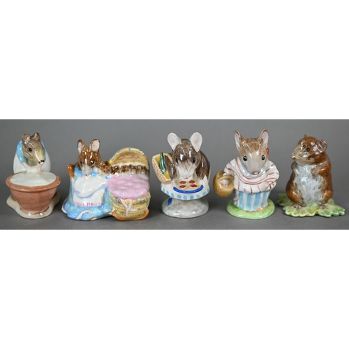 577 - A collection of thirty-four Beswick Beatrix Potter figures with brown back stamps - seven boxed (34)