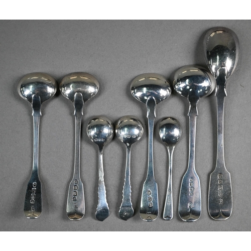 97 - Two cased sets of Art Deco silver coffee spoons, Sheffield 1936/38, to/w a quantity of Georgian, Vic... 