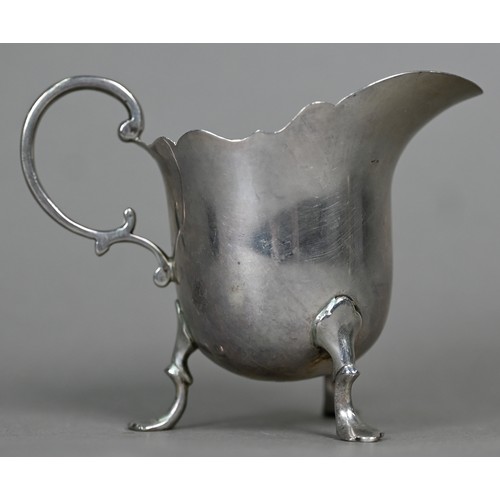 74 - A Victorian silver drum mustard with clear glass liner, Robert Hennell III, London 1861, to/w a Geor... 